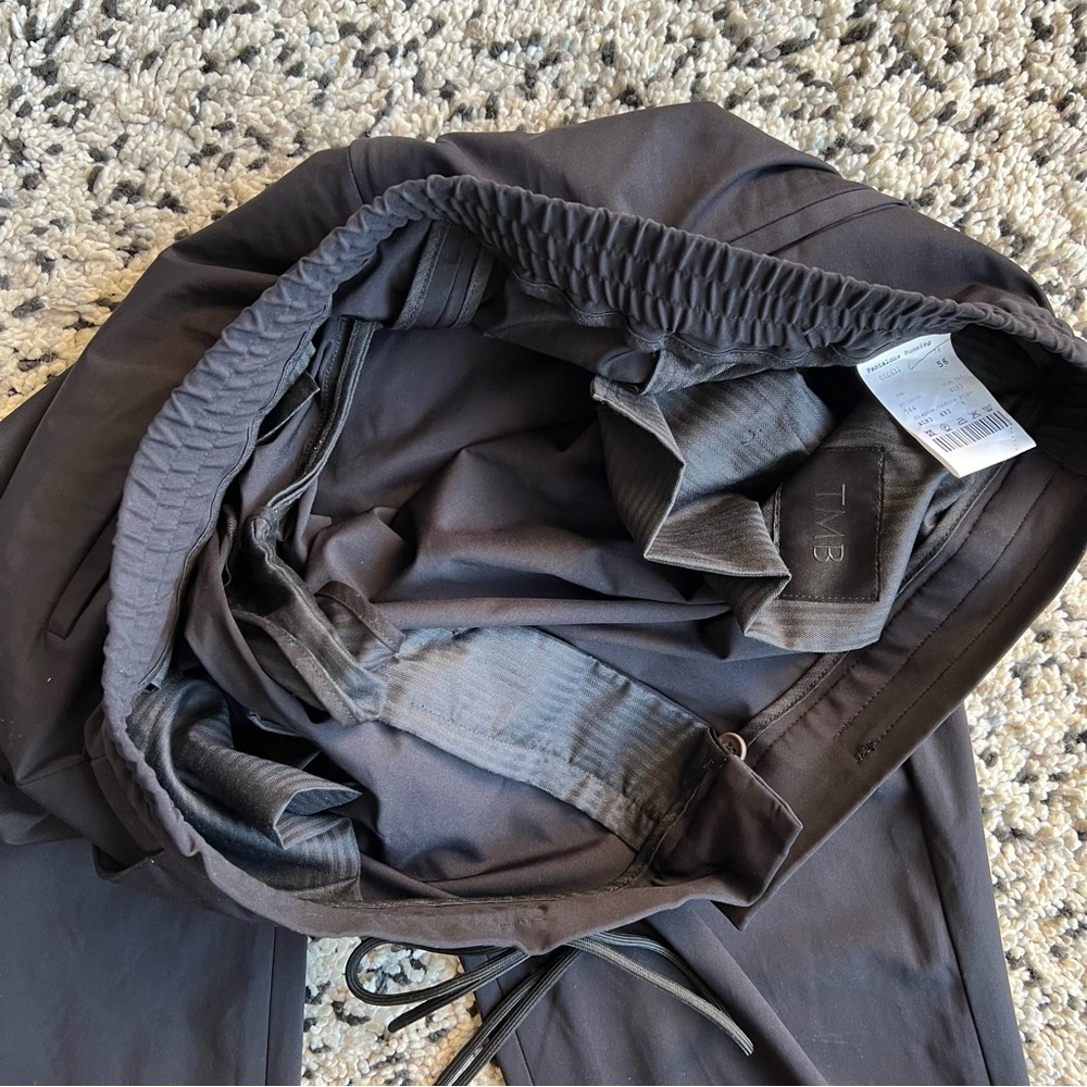 TMB Tombolini Zero Gravity Black Running Jogger Pants Stretch *Drawstring Broken - Picture 11 of 16